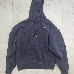 ALO Yoga Womens Navy Blue Hoodie